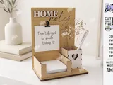 [Laser cut and engrave] Desktop Note Holder and Stationery Organizer with Pen Cup Laser Cut Bundle. Desk Organizer. Office Decor