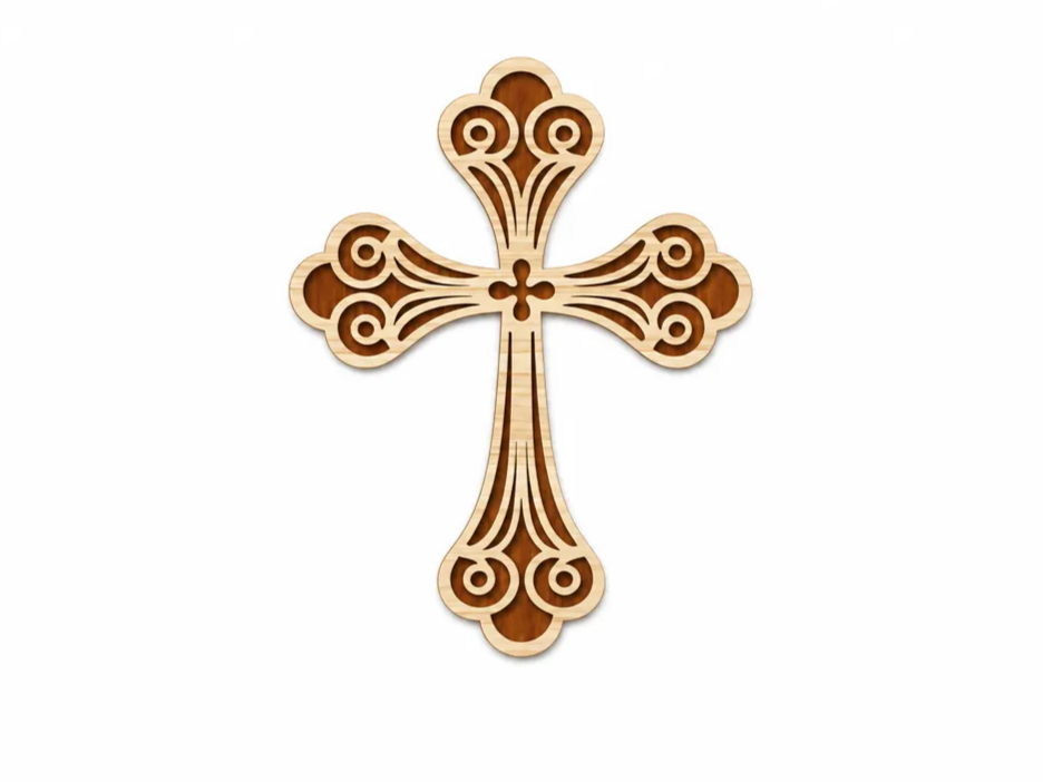 Cross - Decorative Laser Cut Design