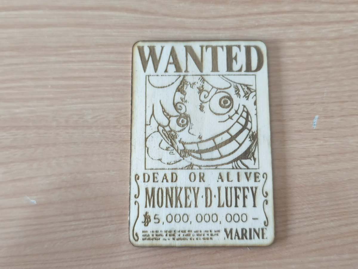 Cartel de búsqueda Wanted de Monkey D. Luffy Gear 5 de One Piece