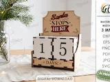 [Laser cut and engrave] Christmas Countdown Calendars Bundle. Advent Calendar Laser Cut Files. Days Until Christmas SVG. Countdown Block Calendar. Kids. Christmas Quotes