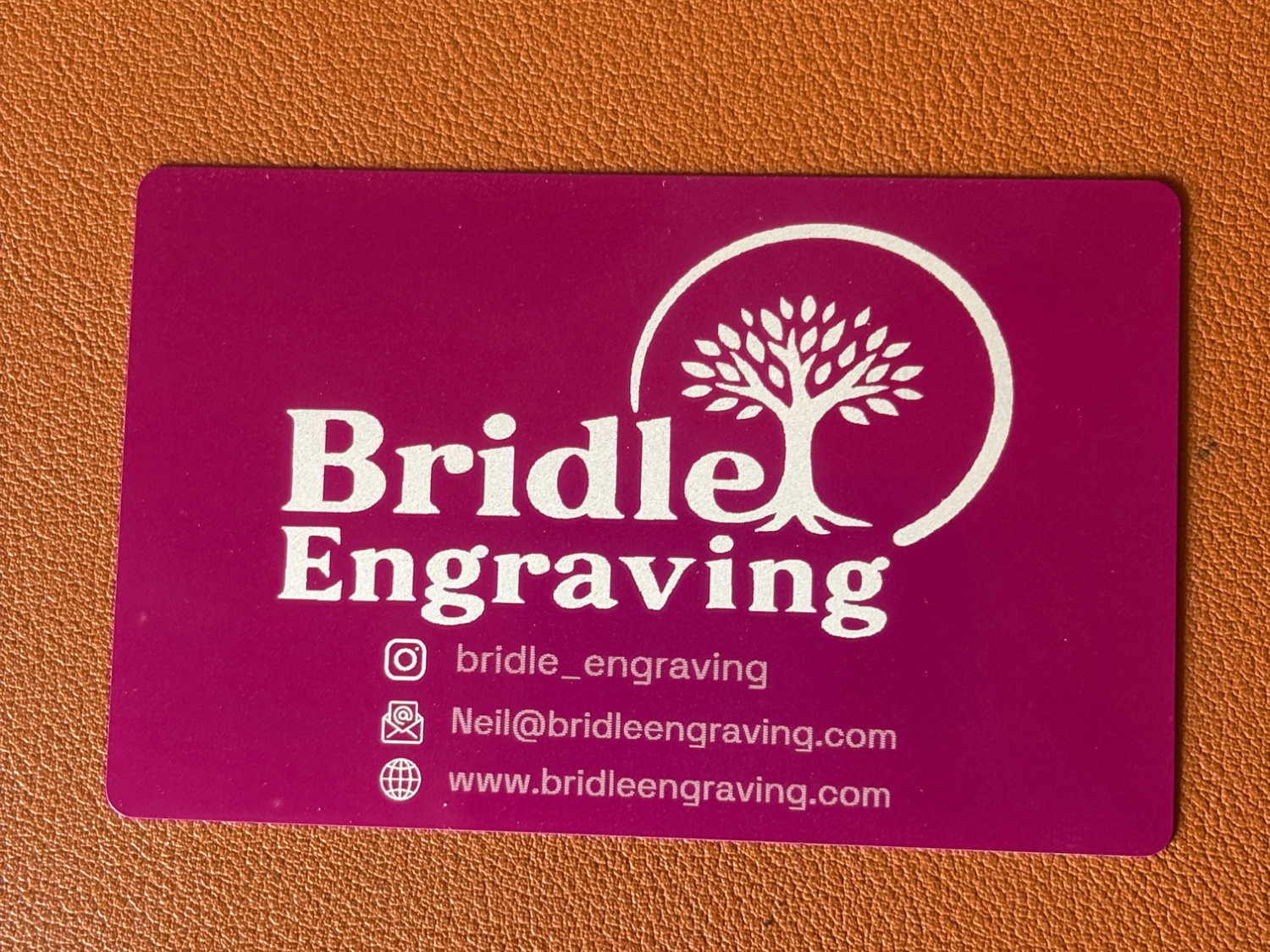 Metal business card