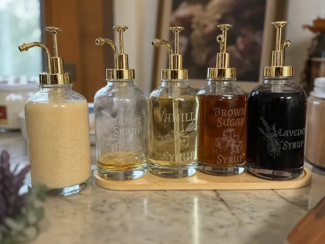 Coffee Syrup Bottles