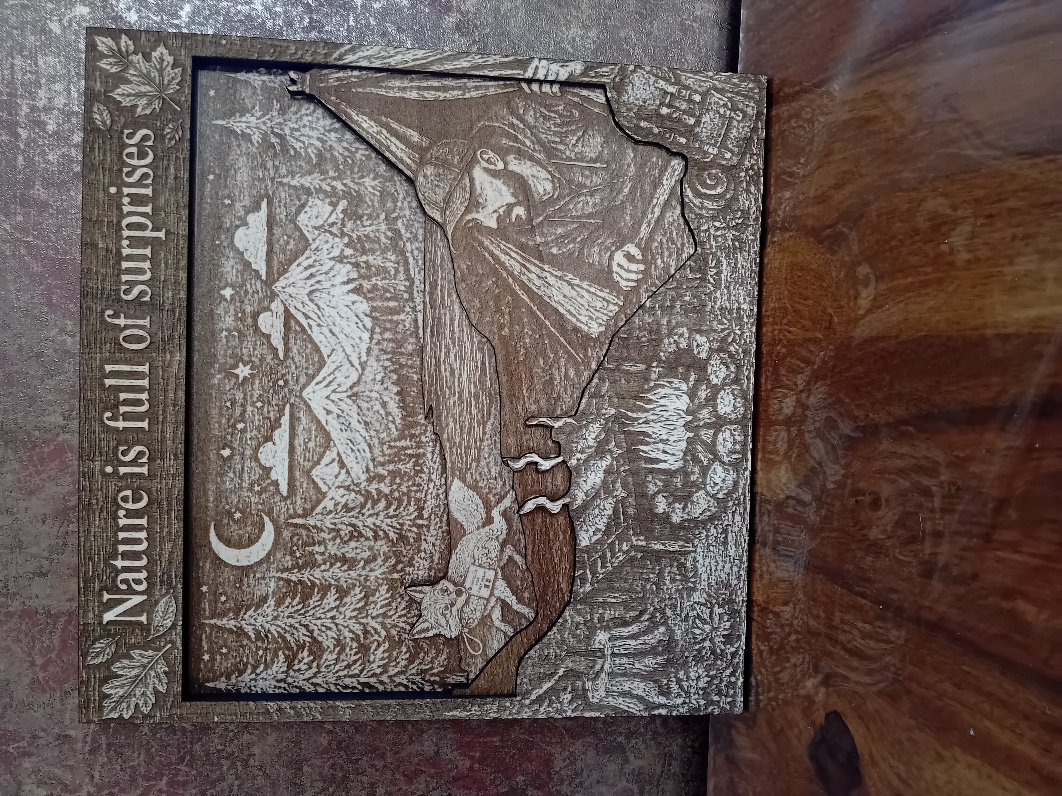 [Laser cut and engrave] Nature is full of surprises