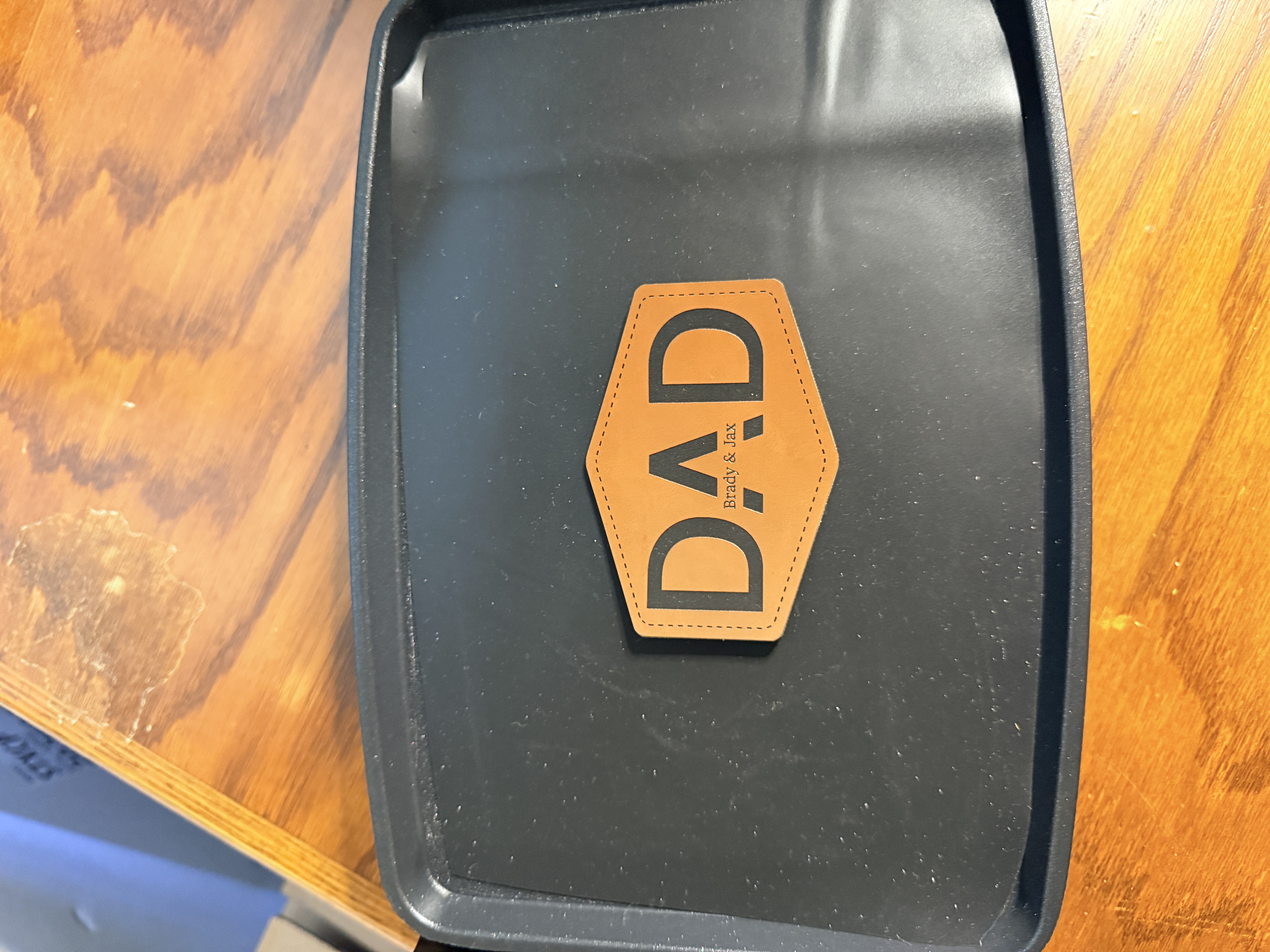 [Laser cut and engrave] Dad Trucker Hat with Personalized Leather Patch