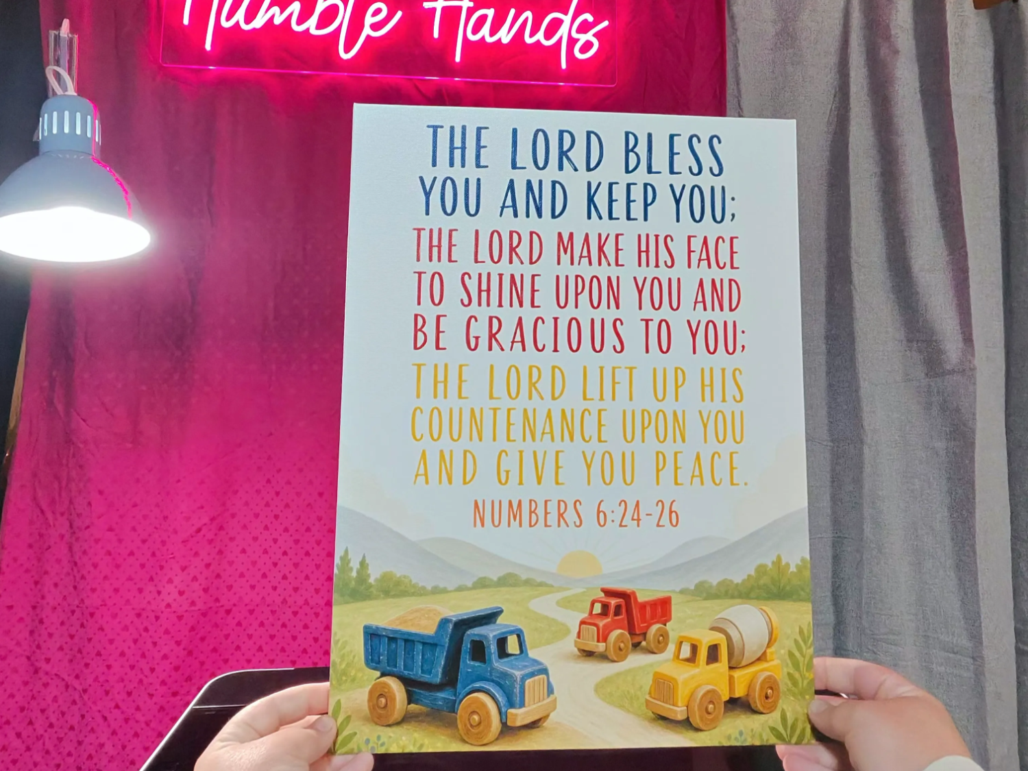 The Lord Bless You and Keep You Scripture Wall Sign