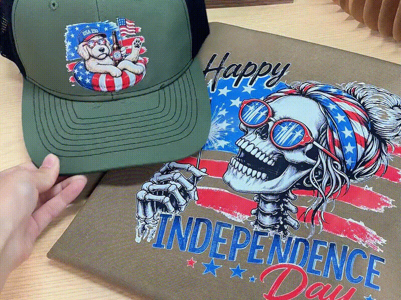 Hat + T-shirt Independence Day Design