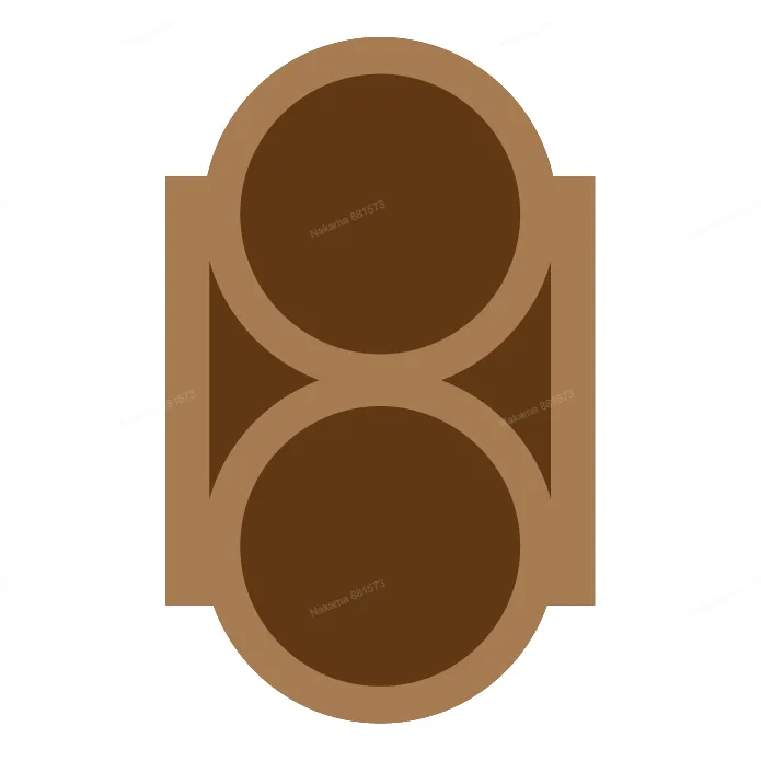 [Laser cut and engrave] 6 Geometric Section Square Drink Coaster