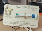 [Laser cut and engrave] First Holy Communion Money Holder Keepsake Card