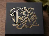 [Laser cut and engrave] RA Luxury Wedding Emblem – Sophisticated R & A Initial Design for Bridal Stationery, Welcome Signs, Engraving & Laser Cutting