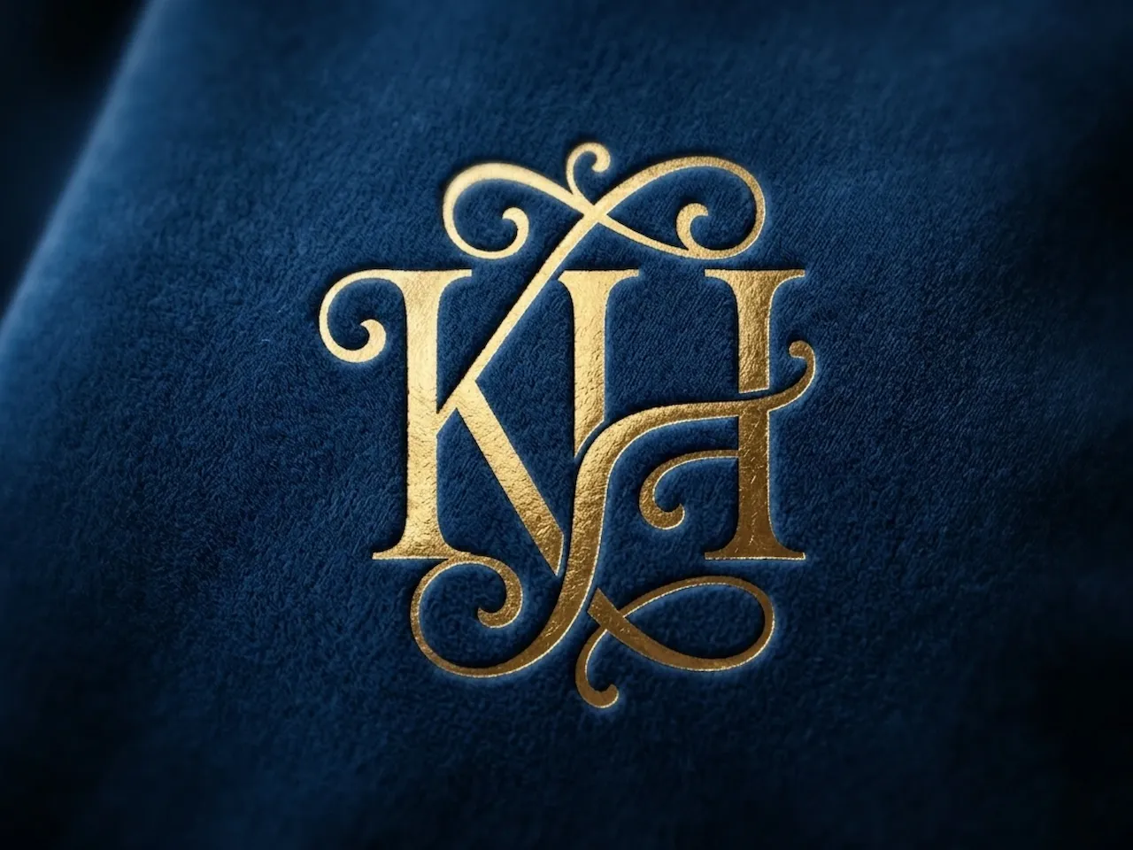 [Laser cut and engrave] KH Ornate Royal Flourish Monogram