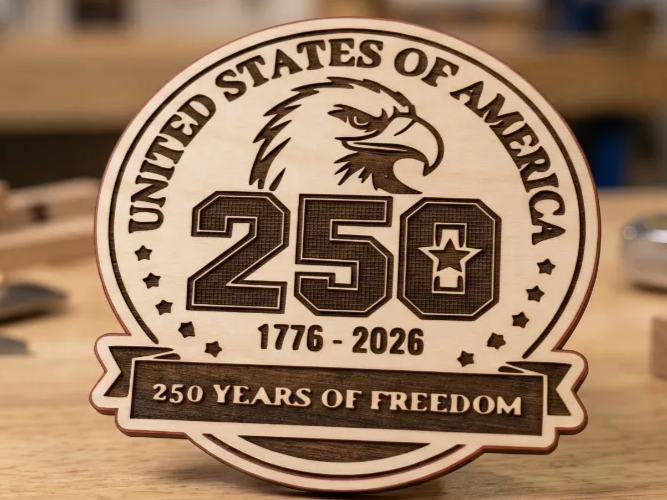 United States 250th Anniversary Commemorative Eagle Plaque