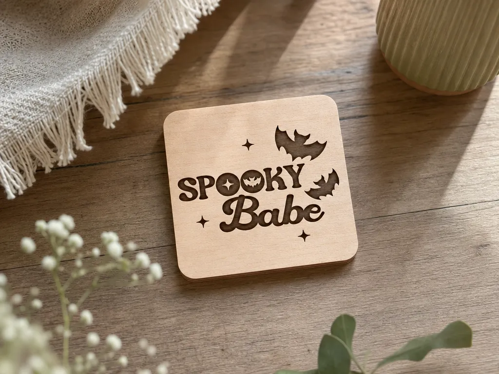 Halloween Bat Coaster