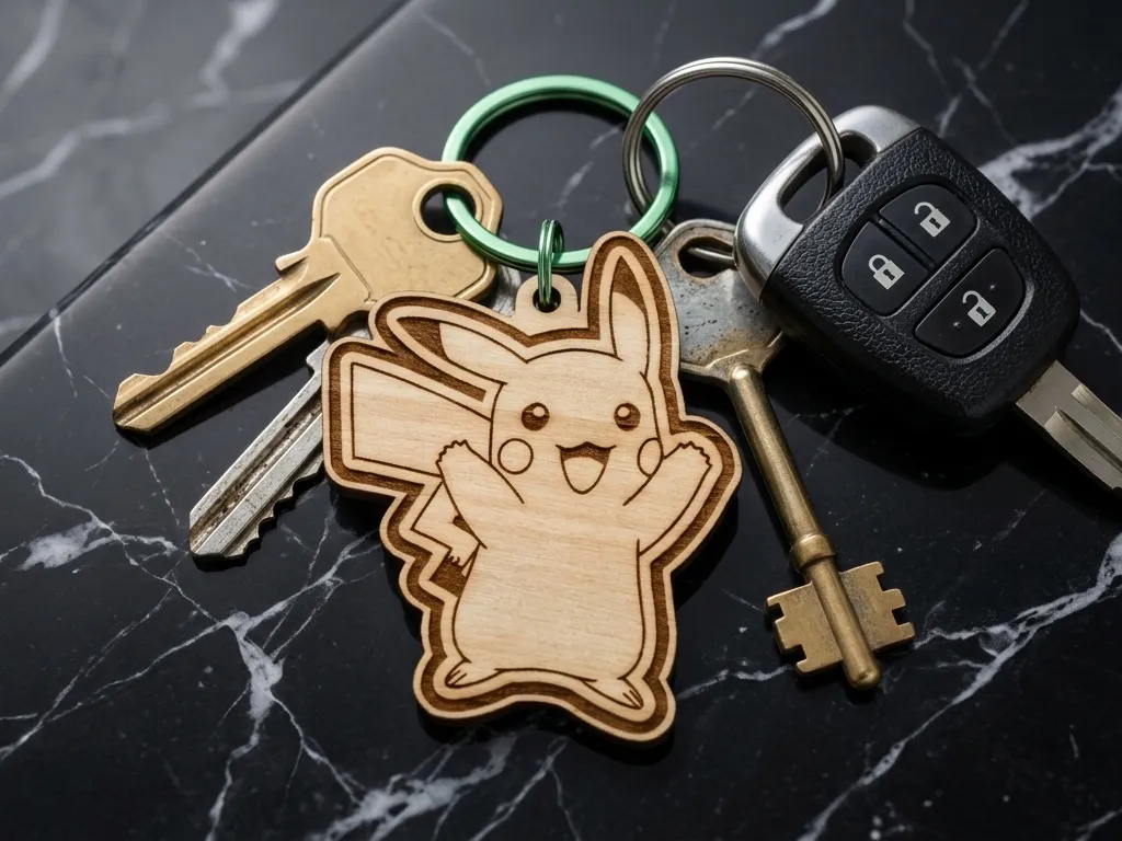pikachu keyring