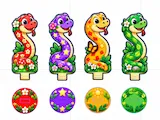 [Laser cut and engrave,Inkjet printing] Colorful 3D Snake & Ladder Game