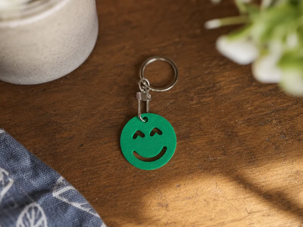 Cute Smiling Face Pendant Keychain