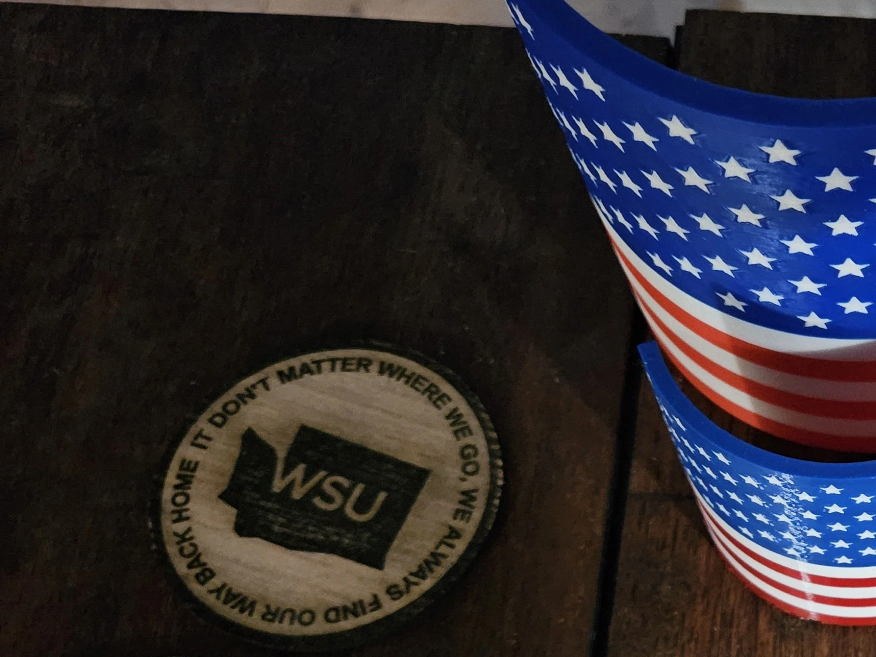 Washington State University WSU Map Coaster