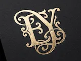 [Laser cut and engrave] EY Romantic Wedding Monogram – Flowing Intertwined Initials for Laser Cut Décor, Cake Toppers, Invitations & Engraving