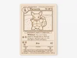 [Laser cut and engrave] Wartortle Pokemon Trading Card Wall Art