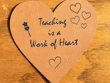 [Laser cut and engrave] "Teaching is a Work of Heart" Back to School Teacher Bag