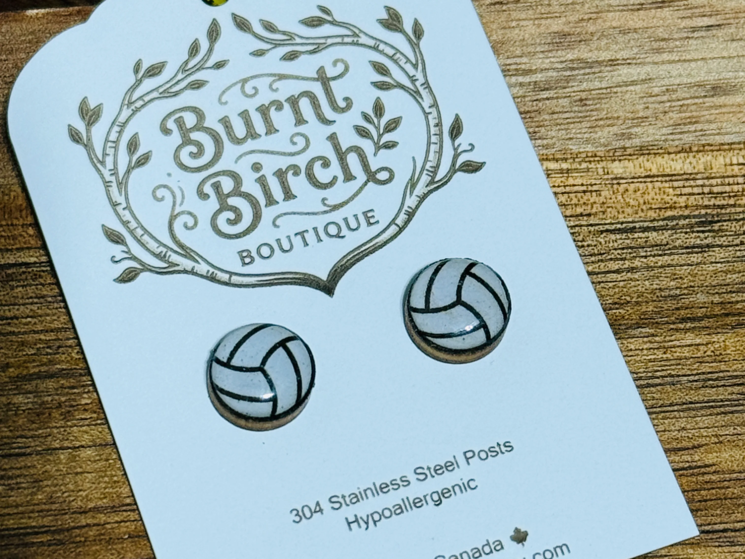 Volleyball Stud Earrings