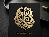 [Laser cut and engrave] Ornate QB Monogram Emblem Logo
