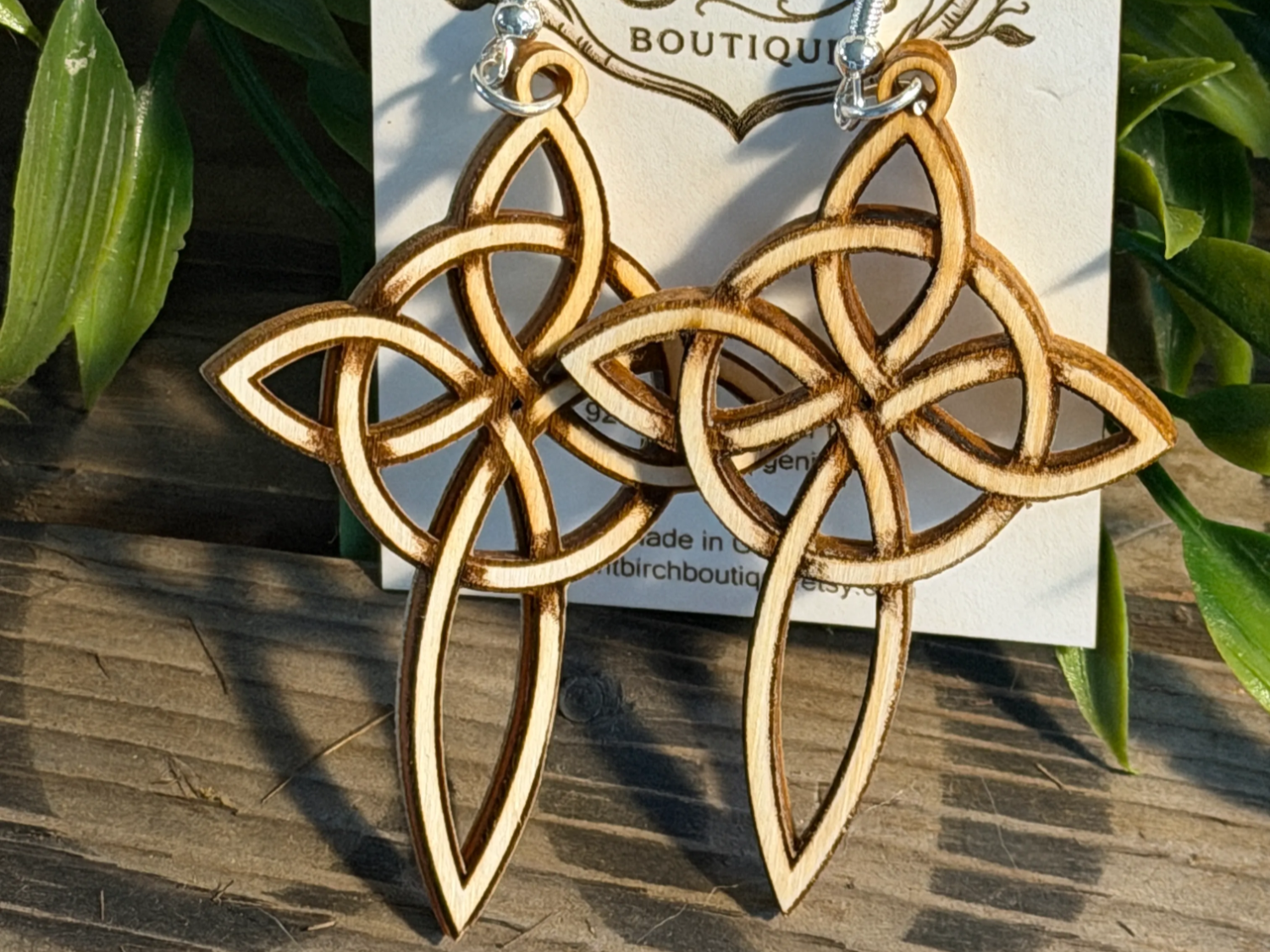 Celtic Cross Dangle Earrings