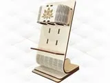 [Laser cut and engrave] Gift Holder 3 Pens Laser Cut Template, Desk Organizer Office, Laser Cutting Design