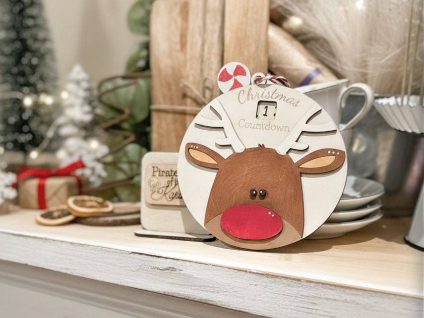 Reindeer Christmas Countdown Ornament