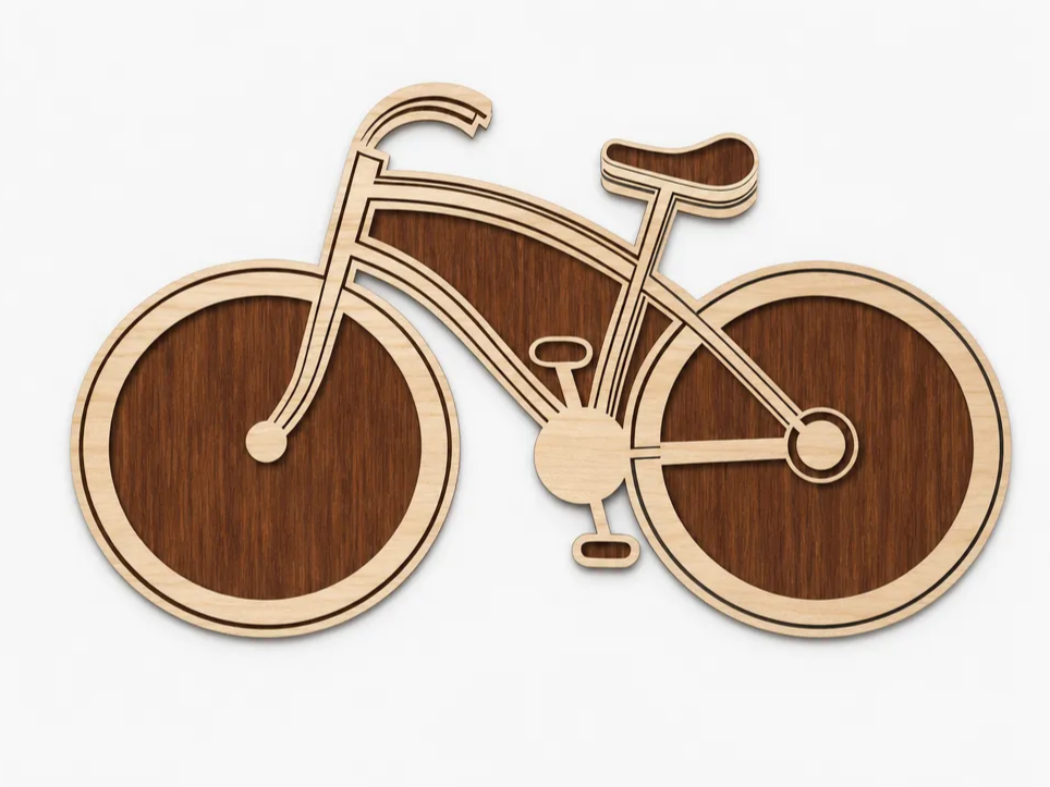 Bicycle - Layered Laser Cut Design