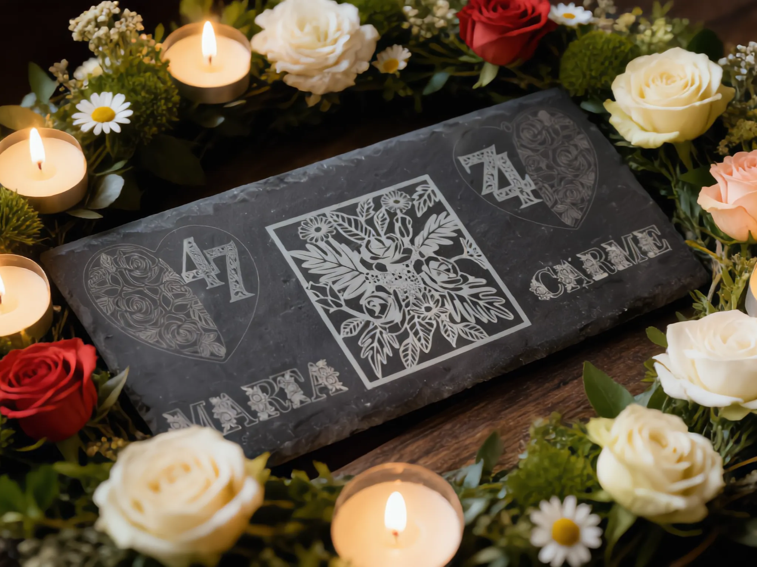 Plaque anniversaire pour la mère et la fille