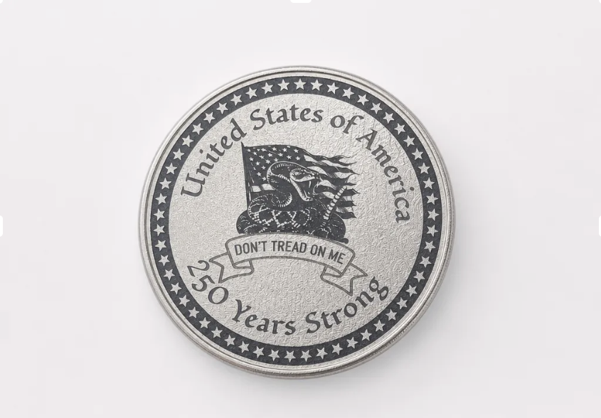 [Laser cut and engrave] "Anniversary Commemorative Coin" Brass Engraved Anniversary Coin