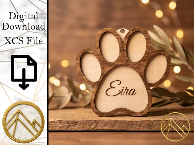 Dog Paw Ornament