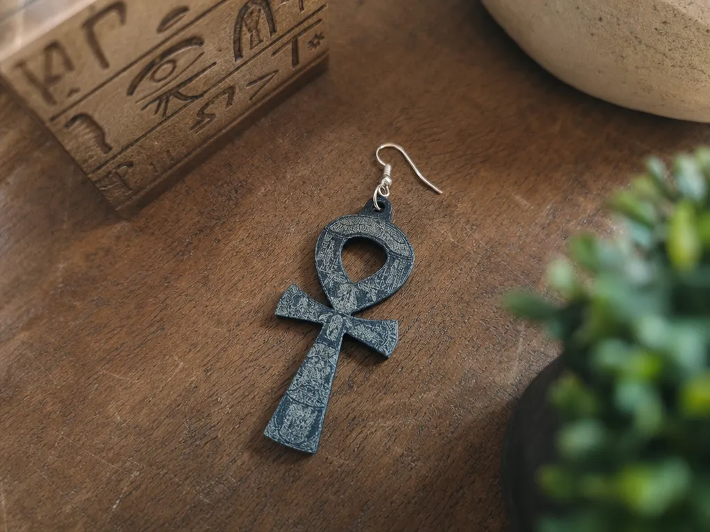 Pendiente de símbolo ankh egipcio
