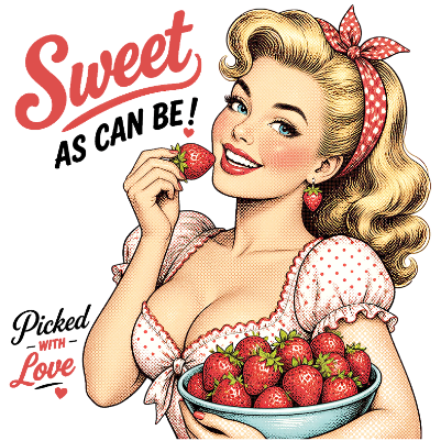 DbyPH Sweet As Can Be Strawberry DTF File.xs