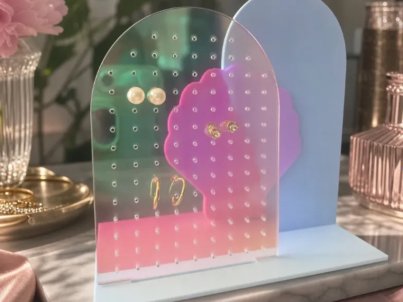 Iridescent Arch Earring Holder Stand