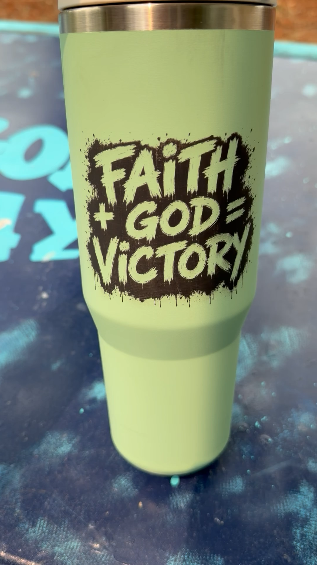 I engrave this tumbler