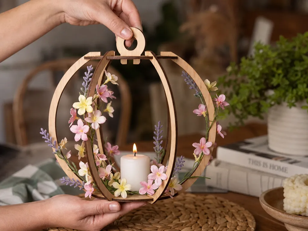Centro de Mesa Decorativo para Corte Láser