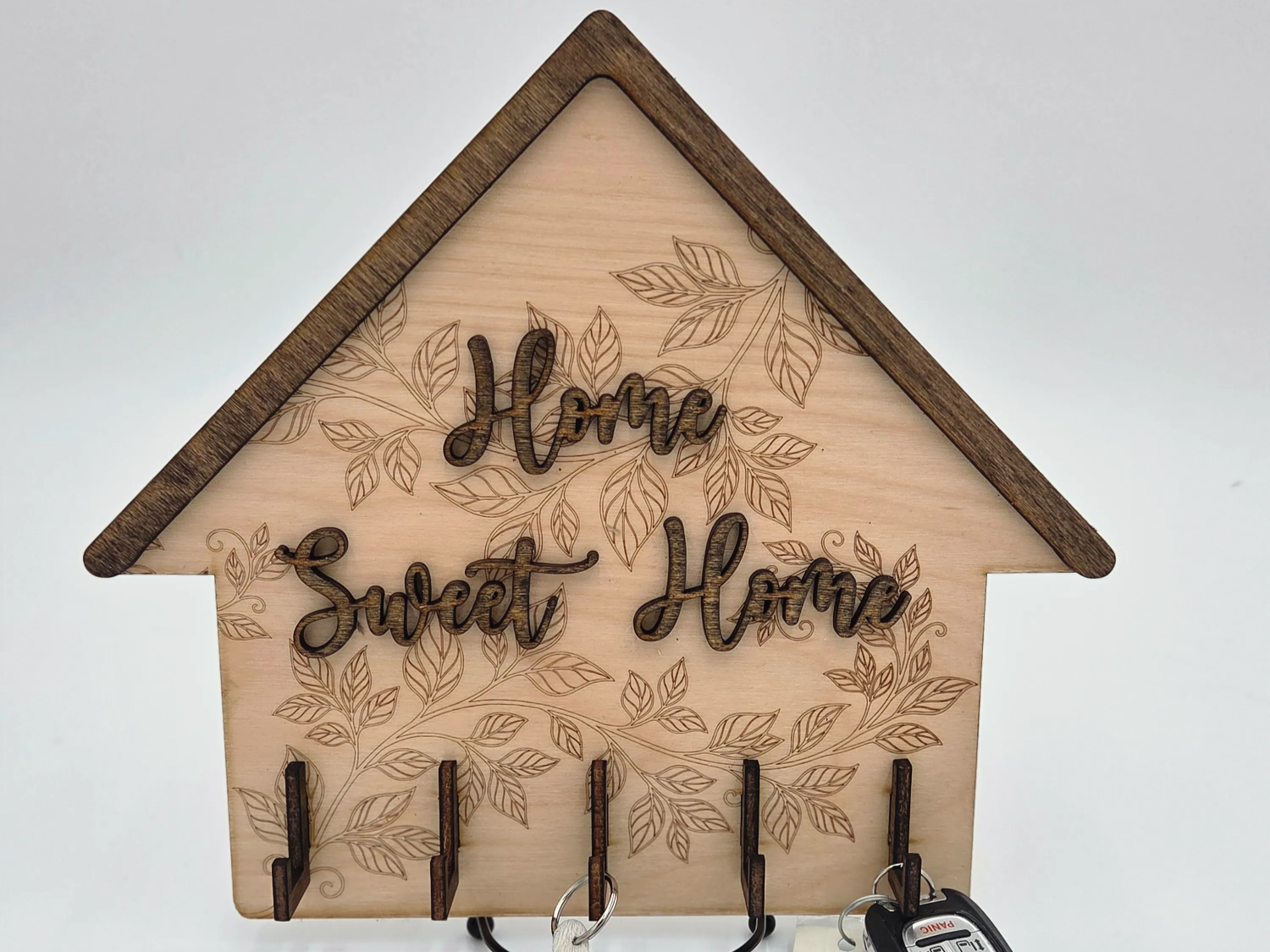 Home Sweet Home Wooden Wall Mounted Key Holder