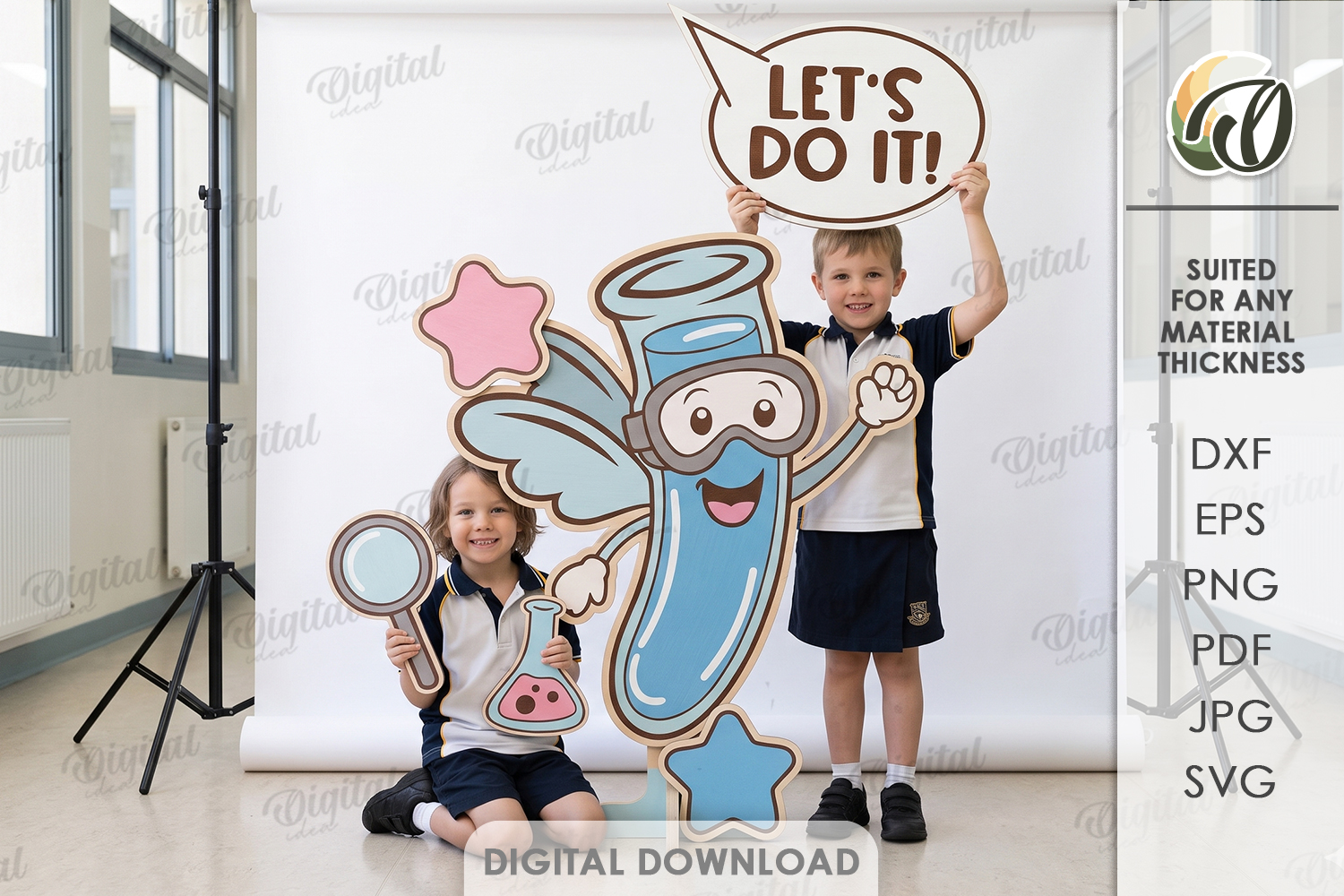 [Laser cut and engrave] Back To School Photo Booth Props Bundle. Classroom Photo Zone Sign Laser Cut Files. First Day of School. Back to School SVG. Kids. Children