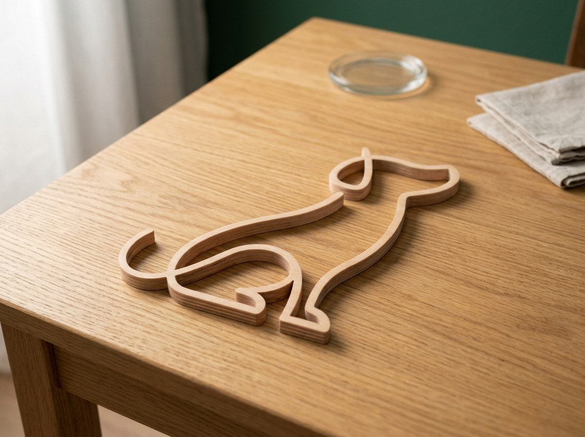 [Laser cut and engrave] Wall Decor - Dog