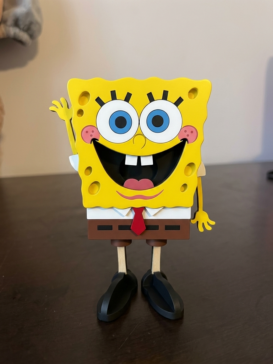 [Laser cut and engrave] Figura decorativa de Bob Esponja
