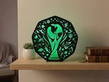 [Laser cut and engrave] Lampe décorative lumineuse avec motif de trophée de football