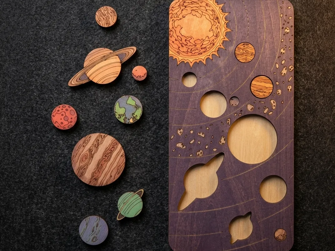 Wooden Space Puzzle – Puzzle in legno del Sistema Solare per bambini (e non)