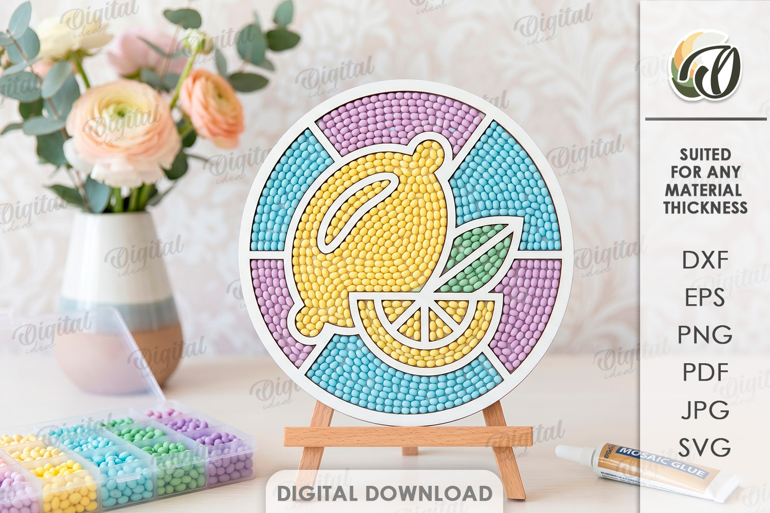 [Laser cut and engrave] Diamond Painting Blanks Bundle. Mosaic Art Laser Cut. Wooden Kids craft. Montessori SVG. Home Decor. Wall Sign. Diamond Mosaic Frame