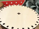 [Laser cut and engrave] Happy Birthday Wooden Cake Stand with Balloon and Present Cutouts