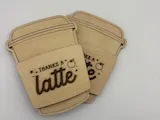 [Laser cut and engrave] Thanks a latte gift card holder