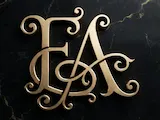 [Laser cut and engrave] EA Luxury Wedding Monogram – Decorative Interlocked Initials for Laser Cut Signs, Wedding Invitations, Cake Toppers & Engraving