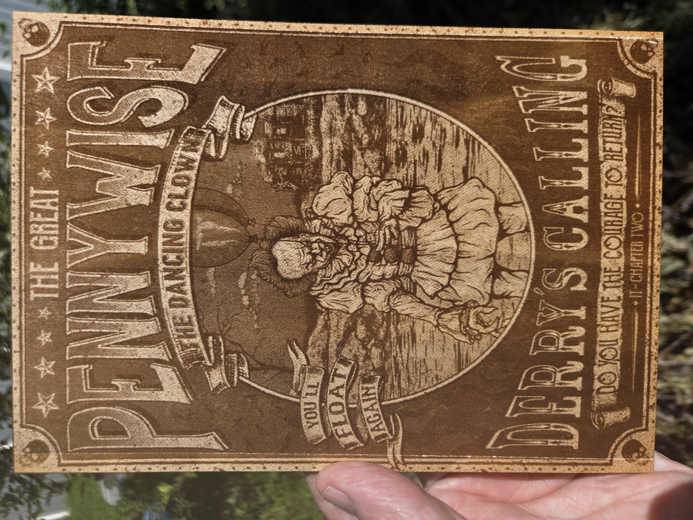 Pennywise the Dancing Clown Horror Movie Wall Art instruction: step 1 - 