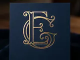 [Laser cut and engrave] EG Romantic Wedding Monogram – Flowing Intertwined Initials for Laser Cut Décor, Cake Toppers, Invitations & Engraving