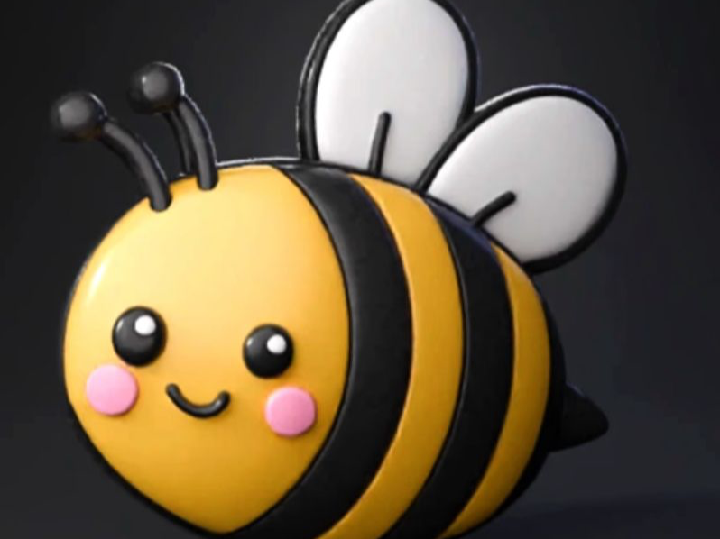 Cute Bee 3D Model